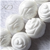 车渠珠雕刻花，规格：10mm，长度：16寸，广州车渠批发