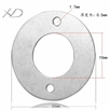 925银圆形隔片连接器，规格：10x20mm，银连接器，连接器银配件，