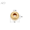 14K包金水泡珠，规格：3mm 孔径：1.2mm，14K包金珠子，隔珠子，散珠配件
