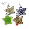 时尚琉璃镶金泊吊坠合金扣，规格：31x33mm，流行饰品
