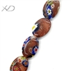 时尚琉璃珠子，千花珠，规格：10x14mm，金砂珠子