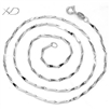 925银镀白金瓜子形项链，规格：1.2mm，银项链批发，925银链，瓜子链 项链女 银